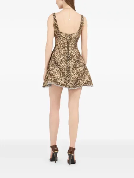 Rochie Roberto Cavalli cu imagine cu model leopard de costum
