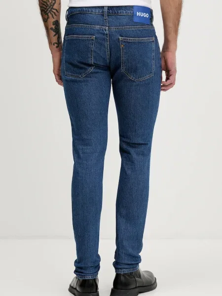 HUGO Farmer Zane Sötétkék Skinny Fit kék