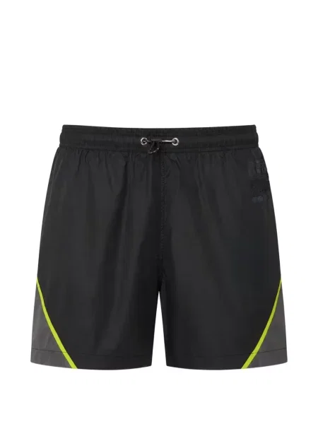 Slip de baie Plein Sport cu imagine cu cordon negru