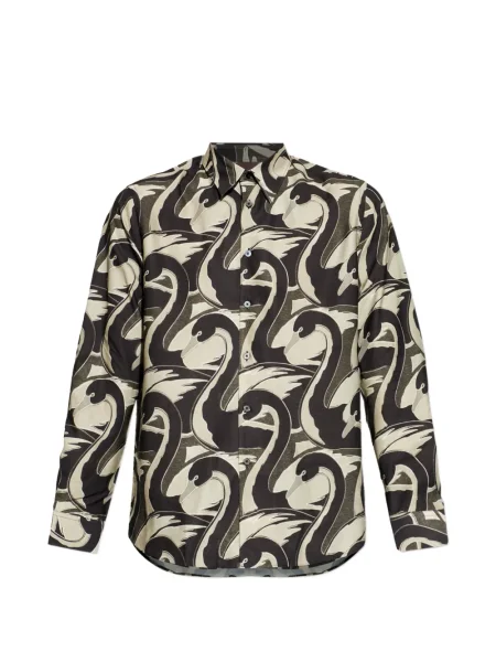 Cămașă Paul Smith cu imagine lungă negru