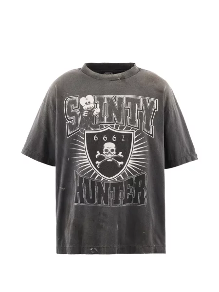 Tricou Saint Mxxxxxx cu imagine gri