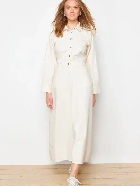Öltöny denim ruha Trendyol