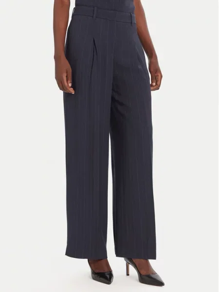 BOSS Palazzo hlače črna