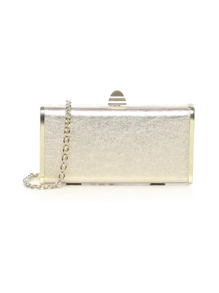 Mała torebka skórzana Coccinelle skórzana żółta