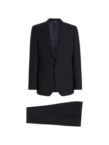 Costum Dolce & Gabbana cu rever albastru