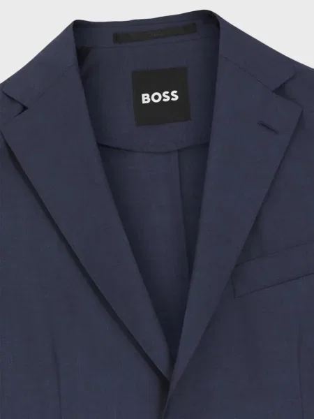 Шерстяной пиджак Boss синий