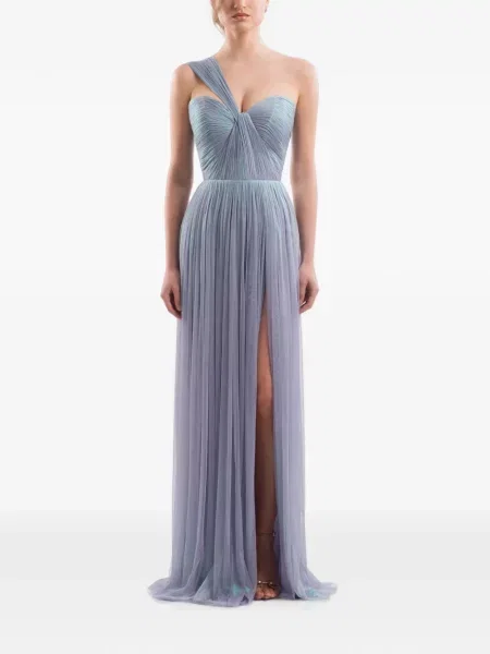 Rochie maxi Imroska cu un umăr gol violet