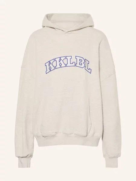 Karo Kauer Bluza Z Kapturem Oversize grau