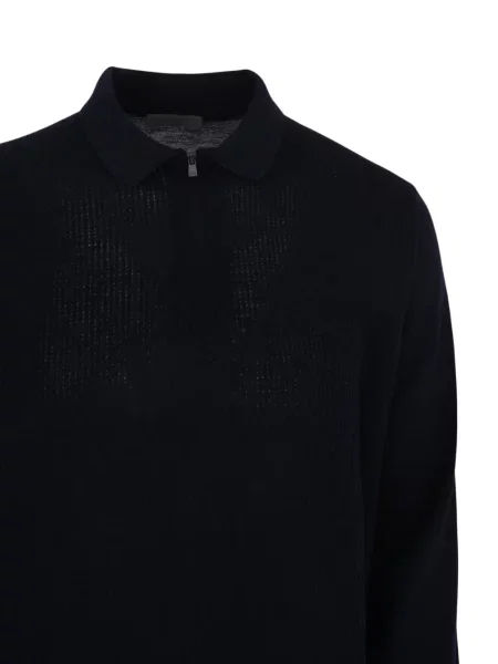 Tricou polo Corneliani tricotate albastru