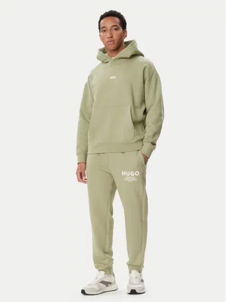 HUGO Blue komplet trenirka za muškarce od pamuka Tracksuit_NazardoNev bež