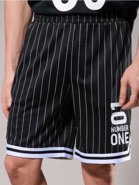 Sinsay Kraťasy comfort basketball černá