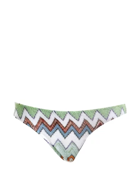 Bikini Missoni tricotate alb