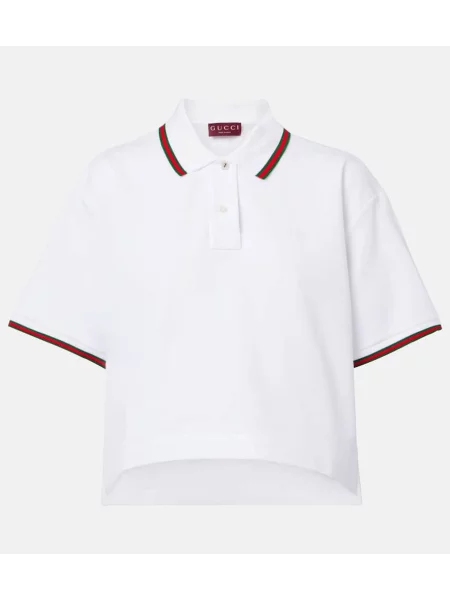 Polo Gucci cu dungi alb