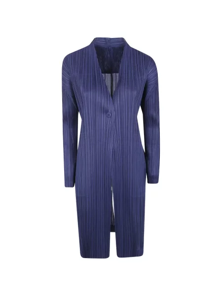 Palton Pleats Please Issey Miyake albastru