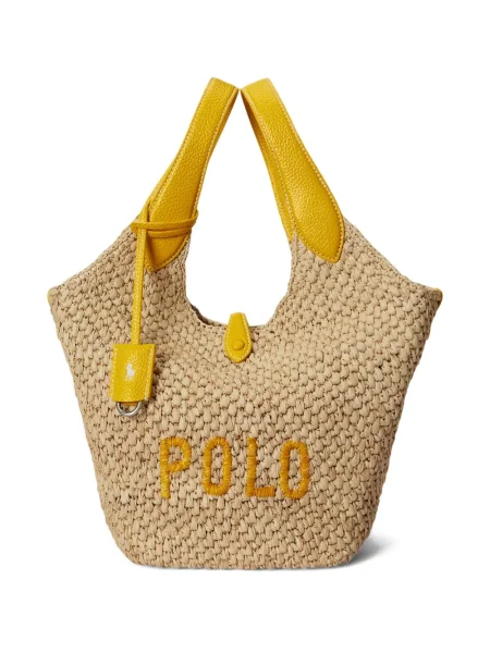 Ριγέ δερμάτινος κάλτσες Polo Ralph Lauren με κορδόνι μαύρο