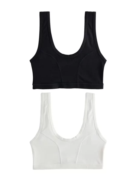 Next Sutien Kind To Skin negru alb