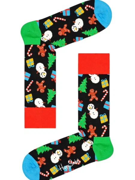 Wielobarwność skarpety Happy Socks czarne