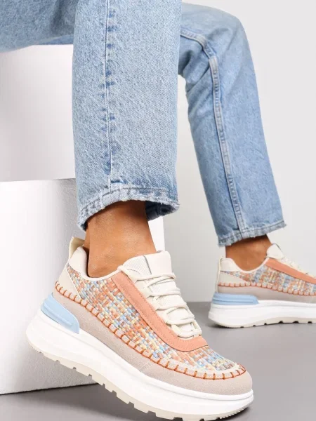 Sneakerși pe Platformă Buffona portocalii