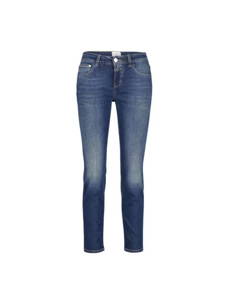 Skinny jeansy skinny Closed Baker niebieskie