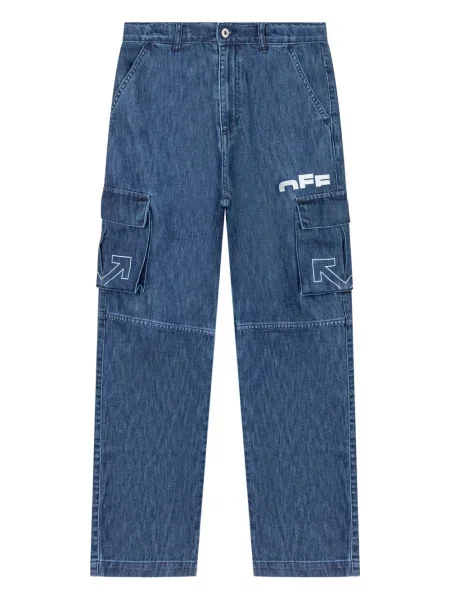 Jeansy dziecięce Off-white białe