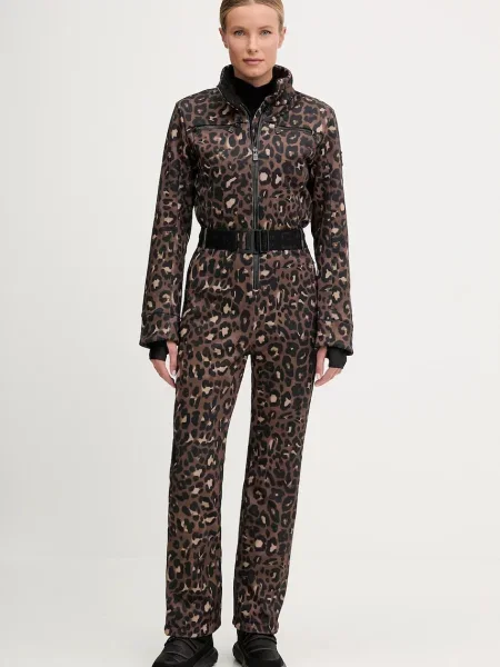 Geacă de schi Ea7 Emporio Armani maro