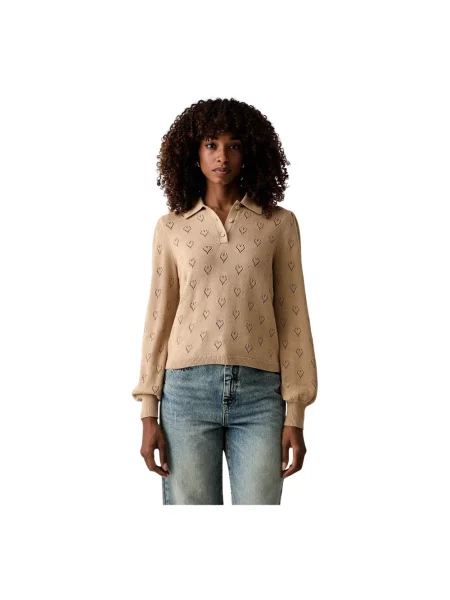 Sweter Twinset beżowy
