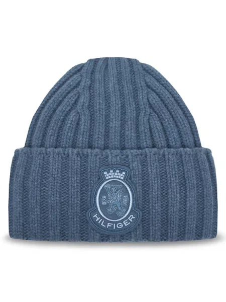 Tommy Hilfiger Kapa Th Crest Fluffy modra