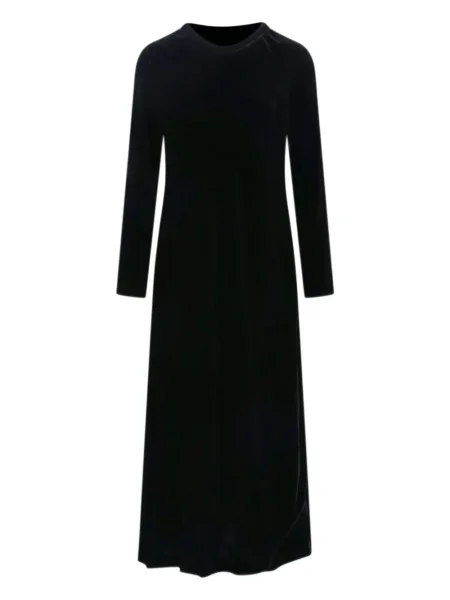 Rochie midi Aspesi de catifea până la genunchi de costum negru