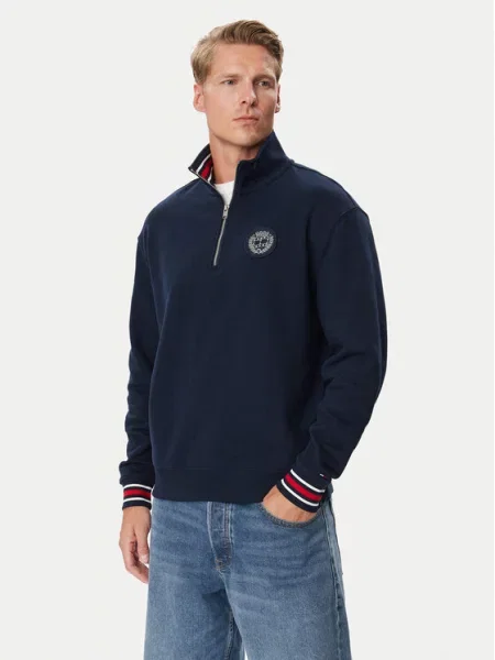 Tommy Jeans Pulóver Sötétkék Oversize