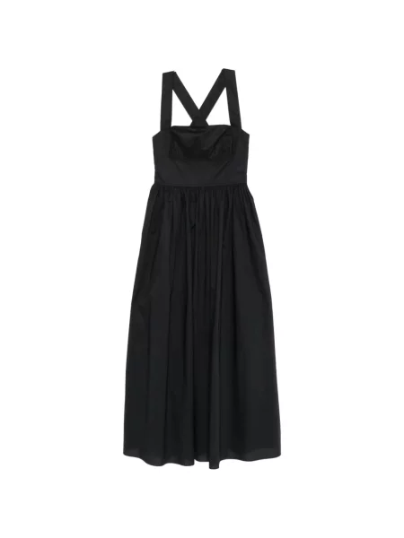 Rochie midi Matteau fără mâneci negru