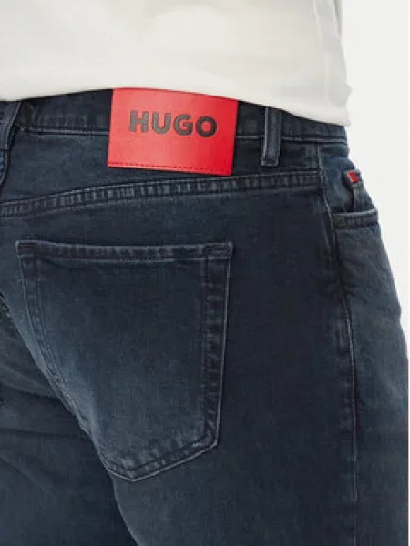 HUGO Džinsai HUGO Tamsiai Tapered Fit mėlyna