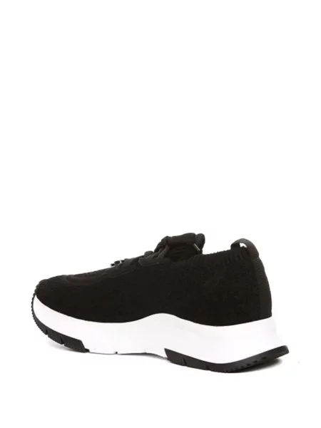 Πλεκτά sneakers Gianvito Rossi με κορδόνια μαύρο