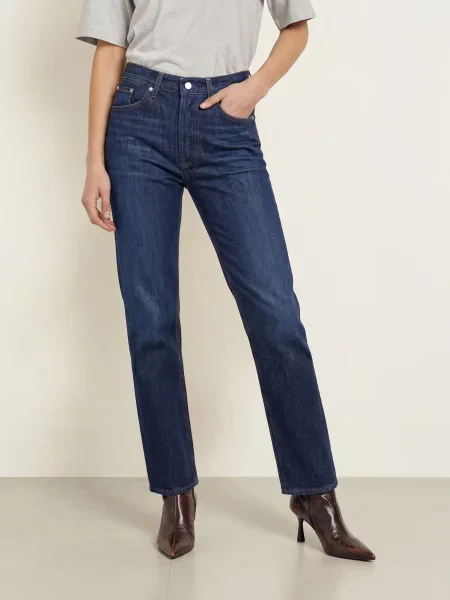 Agolde Jeansy Straight Lana blau