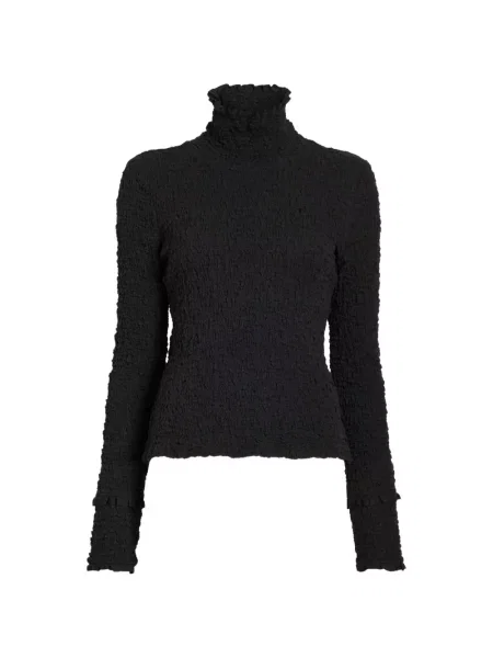 Top Proenza Schouler White Label din jacard alb