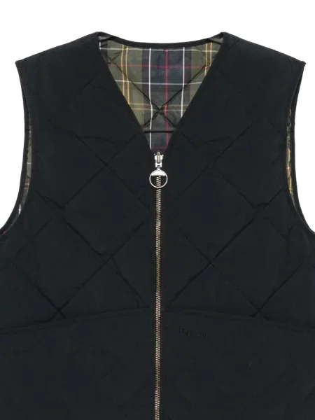 Matlasat vestă Barbour negru