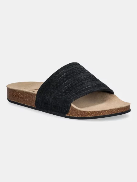 Natikači iz semiša adidas Originals Adilette RS črna