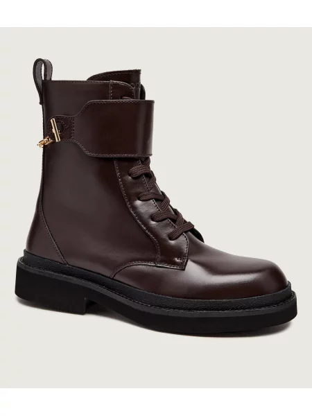 BOSS BLACK De piele botine Eleri_LUBootie_LTZPT maro
