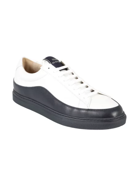 Sneakersy Zespa skórzane białe