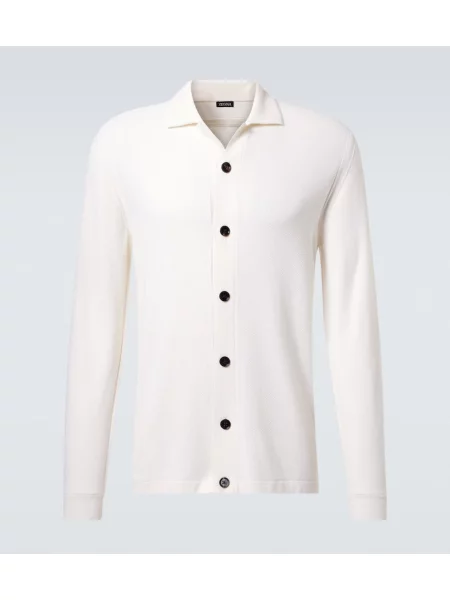Cămașă Zegna de lână alb