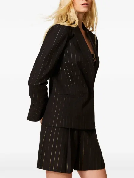 Sacou Twinset cu dungi negru