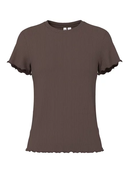 PIECES Tricou PCNicca ciocolatiu