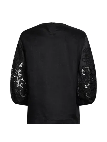 Bluză Max Mara cu broderie negru