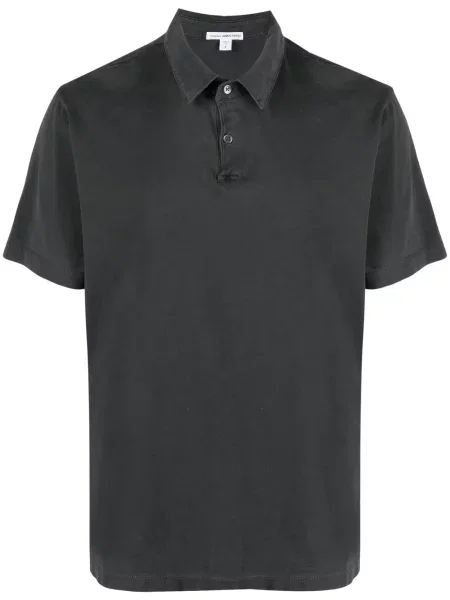 Polo James Perse din jerseu gri