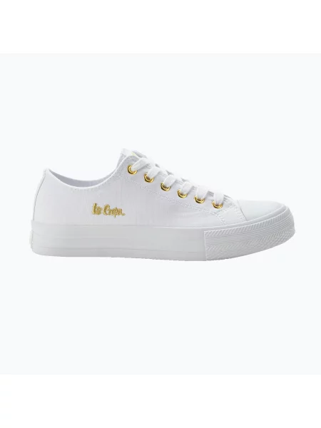 Tenisky Lee Cooper white/gold bílé