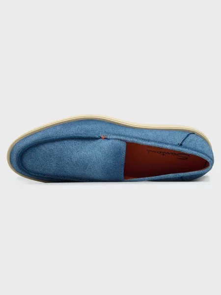 Туфлі Santoni блакитні