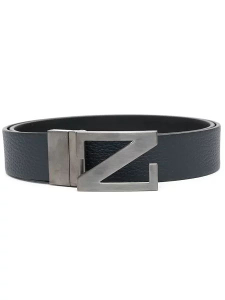 Curea Zegna din piele albastru