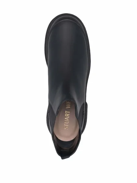 Cizme scurte Stuart Weitzman cu platformă negru
