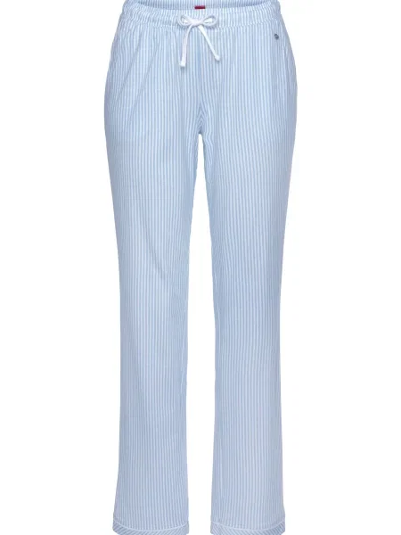 S.Oliver Pantaloni de pijama / albastru deschis alb