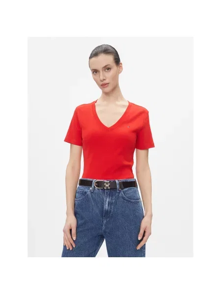 Tommy Hilfiger kratka majica rdeča