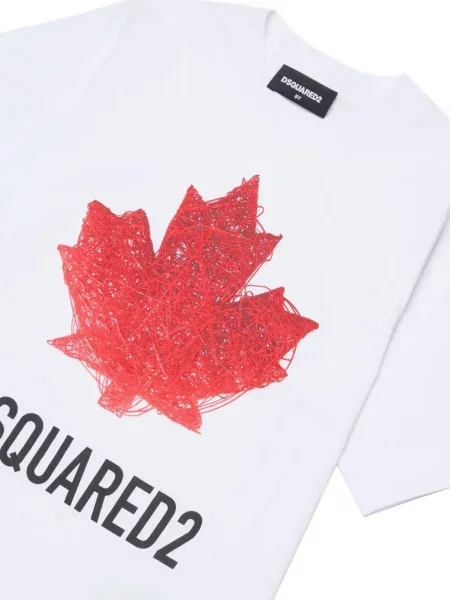 Dětské tričko Dsquared2 bílé